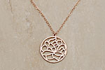 Julia Failey Eco Friendly Lotus Flower Pendant in Rose, Cindy Crawford Pick jewlery